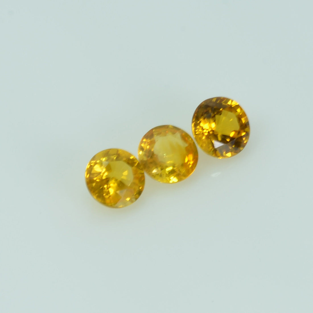 4.5 mm Natural Yellow Sapphire Loose Gemstone Round Cut
