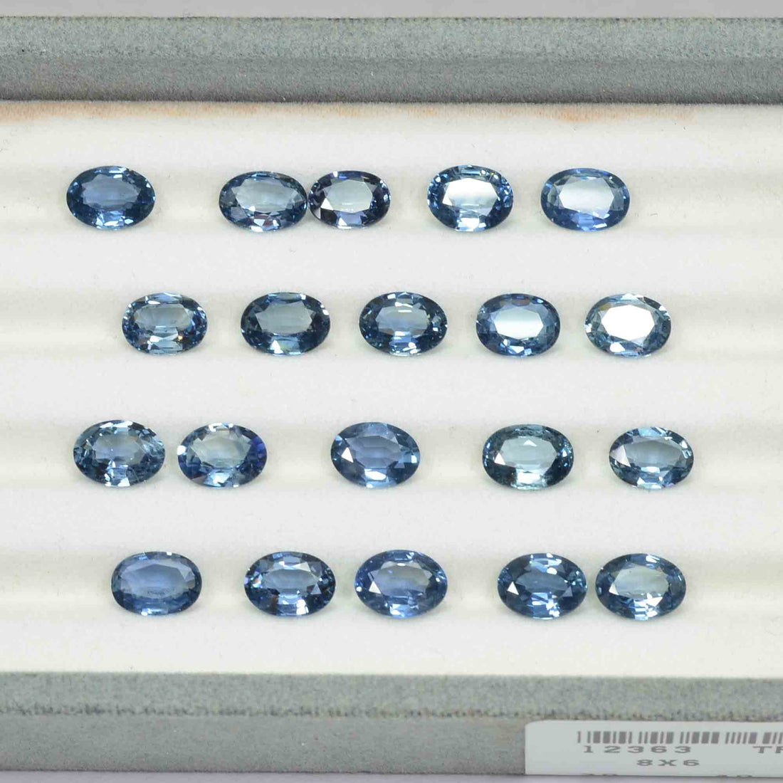 8x6 MM Natural Teal Bluish Green Sapphire Loose Gemstone Oval Cut