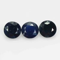 8.0 MM Natural Blue Sapphire Loose Gemstone Round Cut