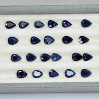 8x6 MM Natural Blue Sapphire Loose Gemstone Pear Cut