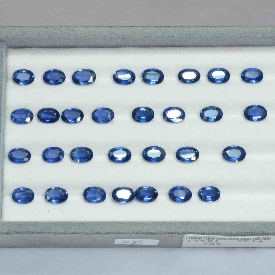 7x5 MM Natural Blue Sapphire Loose Gemstone Oval Cut