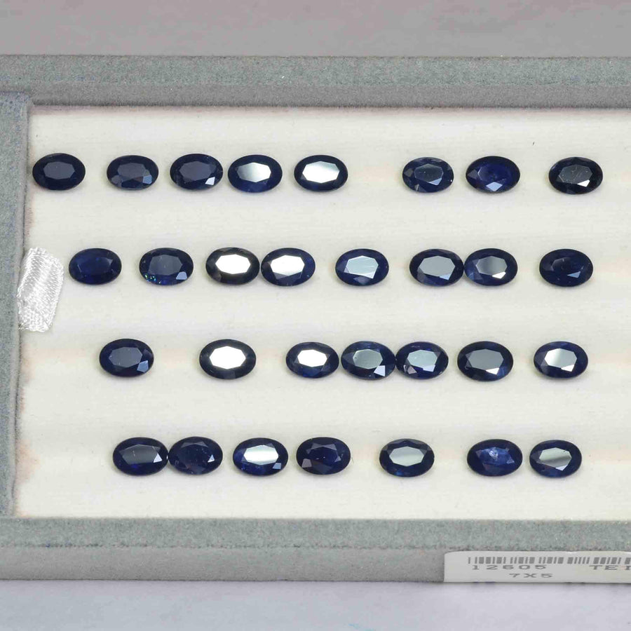 7x5 MM Natural Blue Sapphire Loose Gemstone Oval Cut