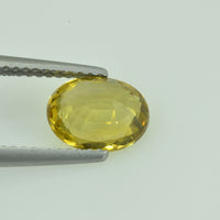 2.17 cts Natural Yellow Sapphire Loose Gemstone Oval Cut
