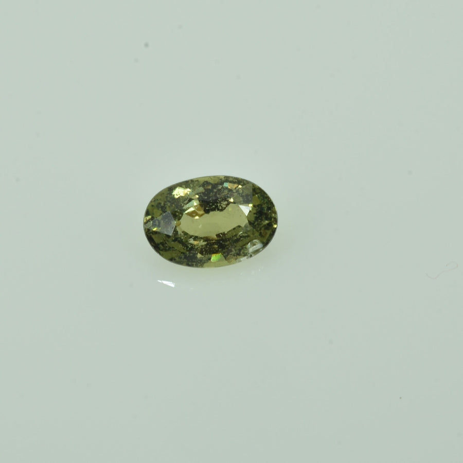 0.57 cts Natural Green Sapphire Loose Gemstone Oval Cut