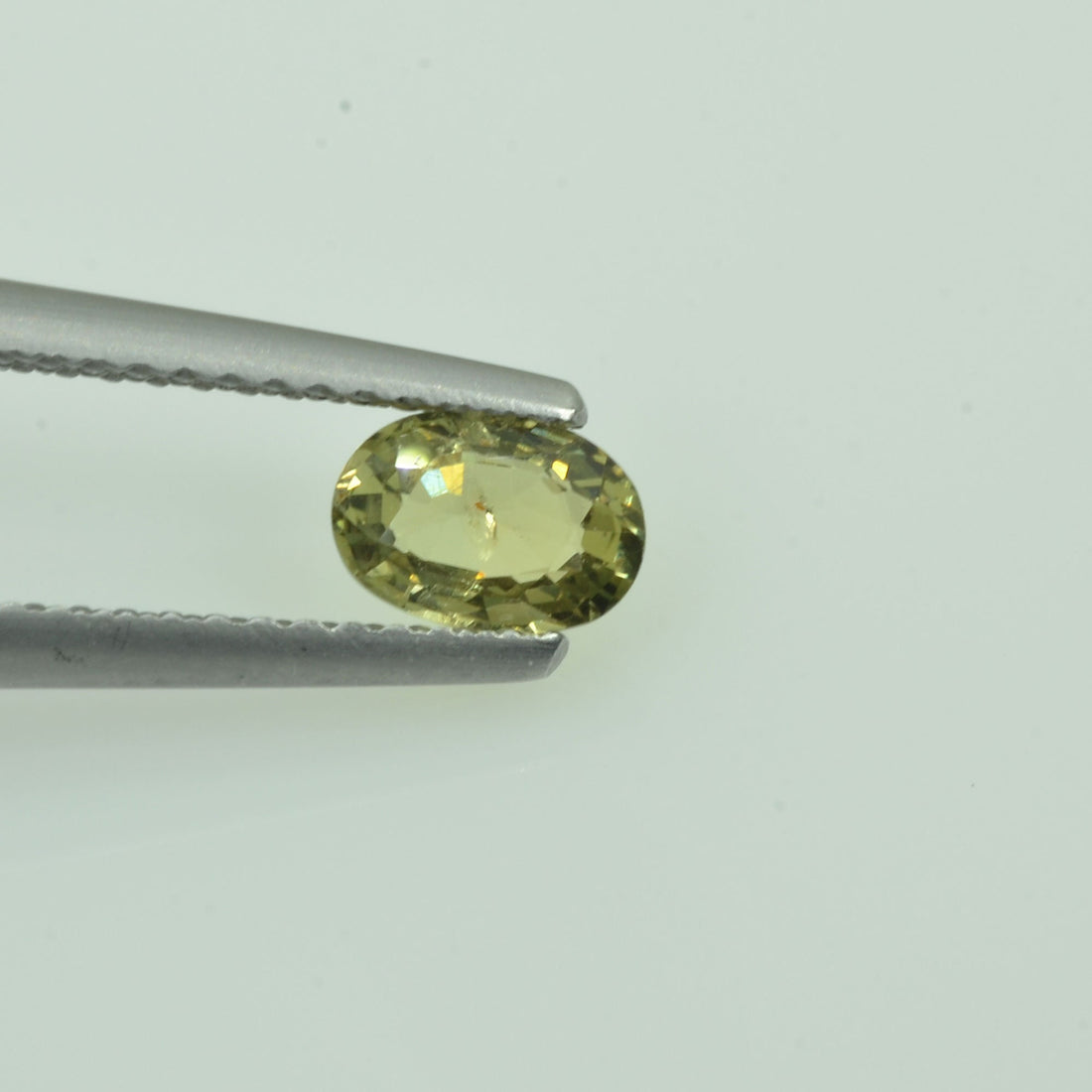 0.57 cts Natural Green Sapphire Loose Gemstone Oval Cut