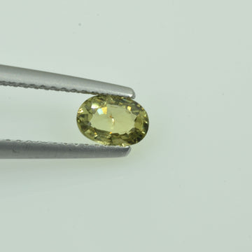 0.57 cts Natural Green Sapphire Loose Gemstone Oval Cut