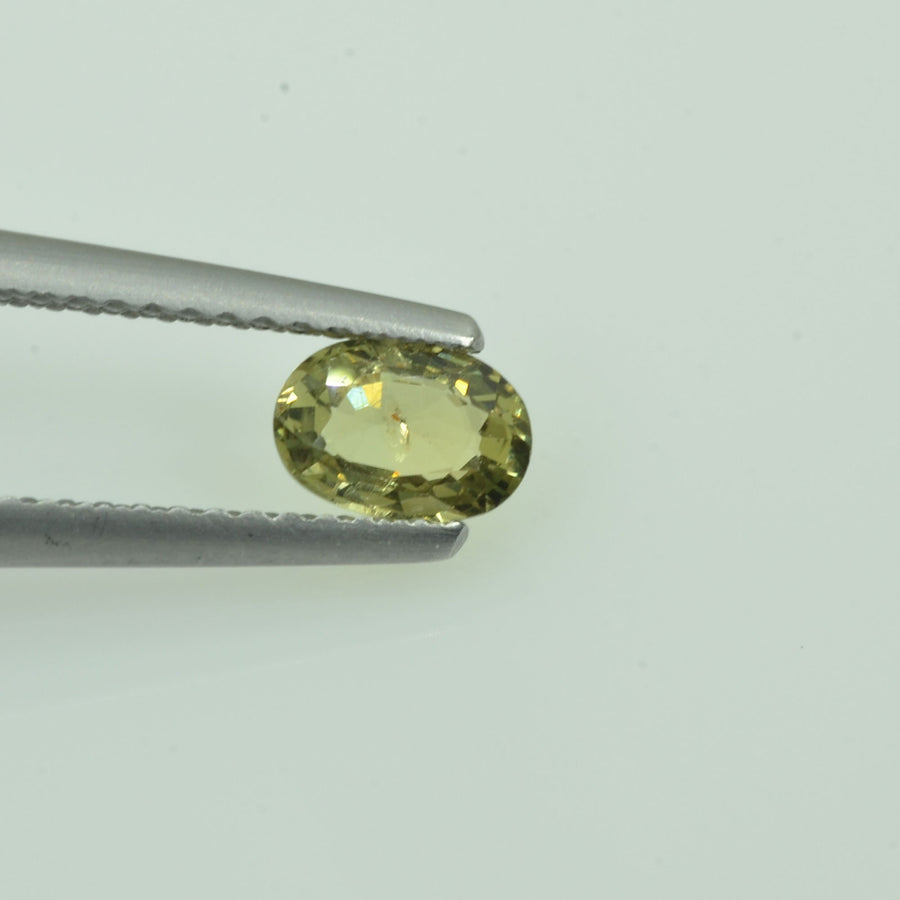 0.57 cts Natural Green Sapphire Loose Gemstone Oval Cut