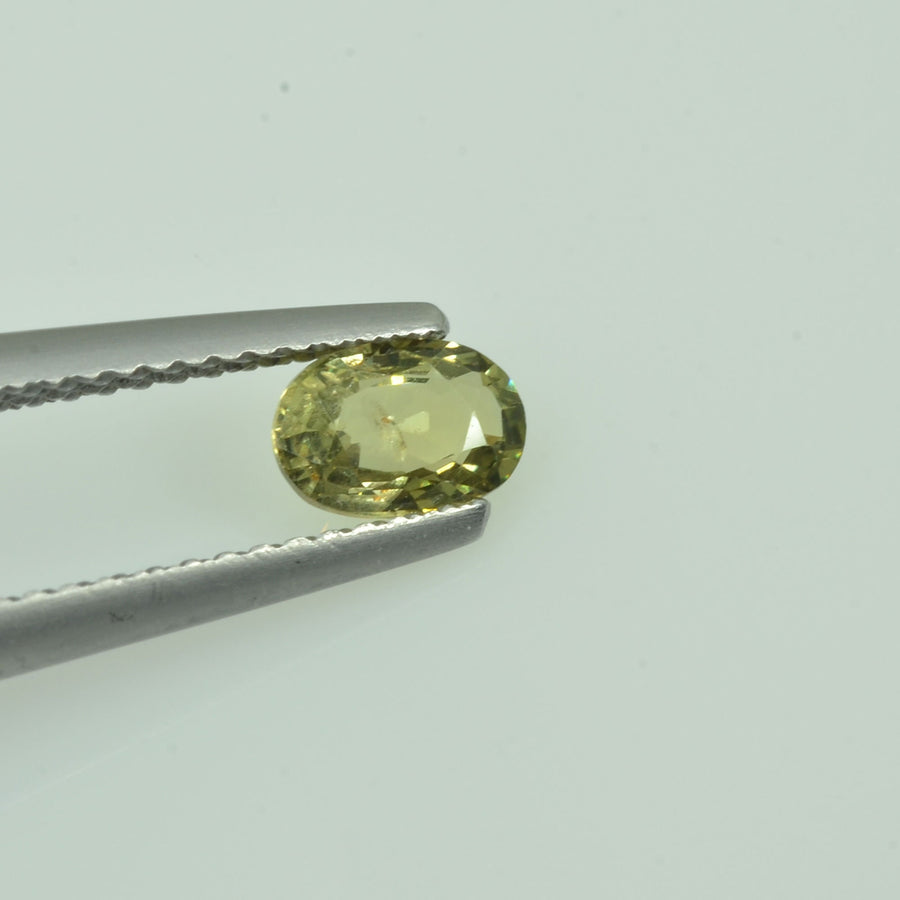 0.57 cts Natural Green Sapphire Loose Gemstone Oval Cut