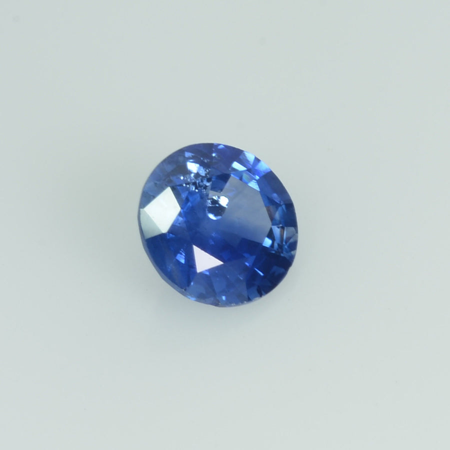 0.67 Cts Natural Blue Sapphire Loose Gemstone Round Cut