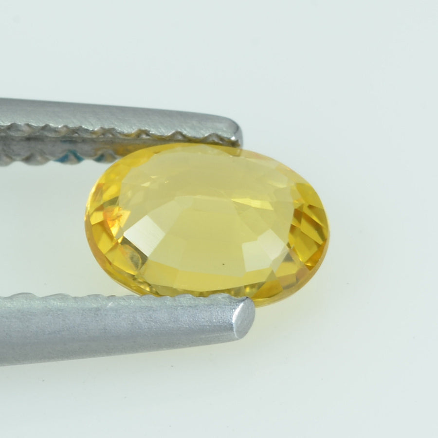 0.54 Cts Natural Yellow Sapphire Loose Gemstone Oval Cut