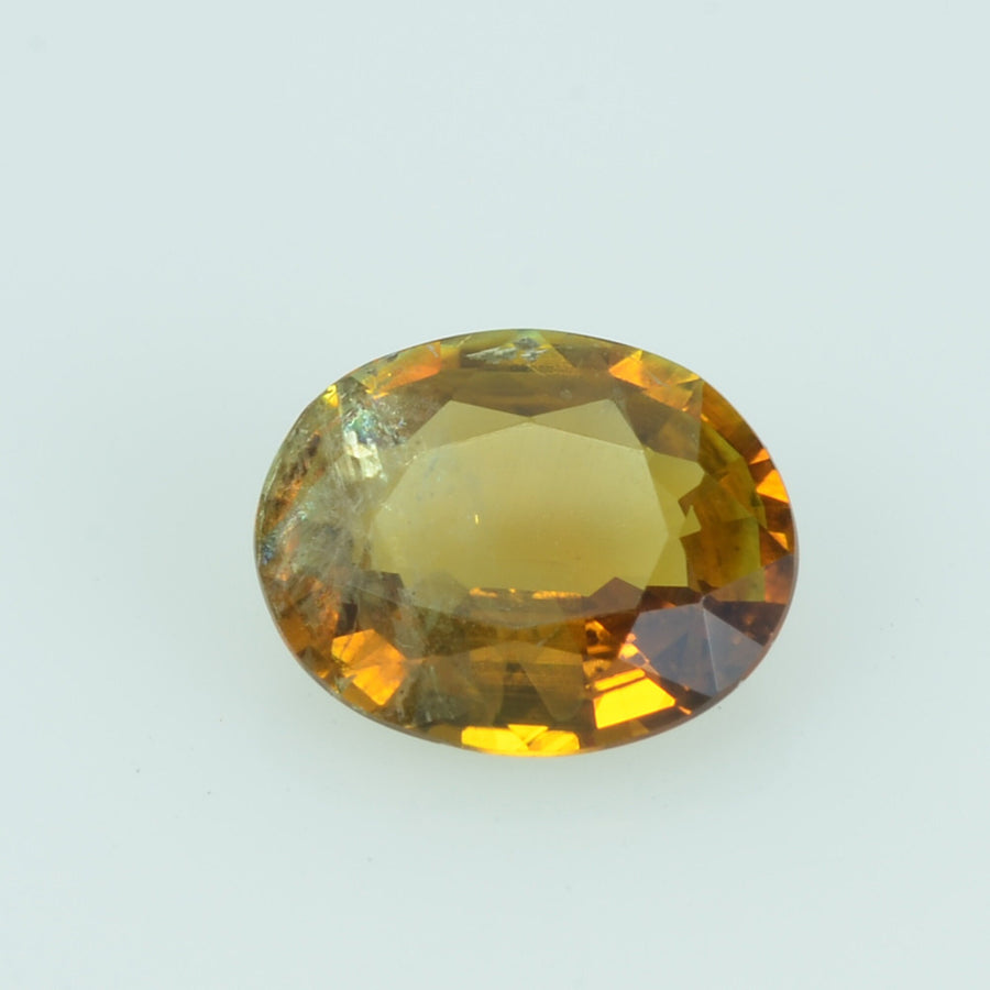 0.57 Cts Natural Yellow Sapphire Loose Gemstone Oval Cut