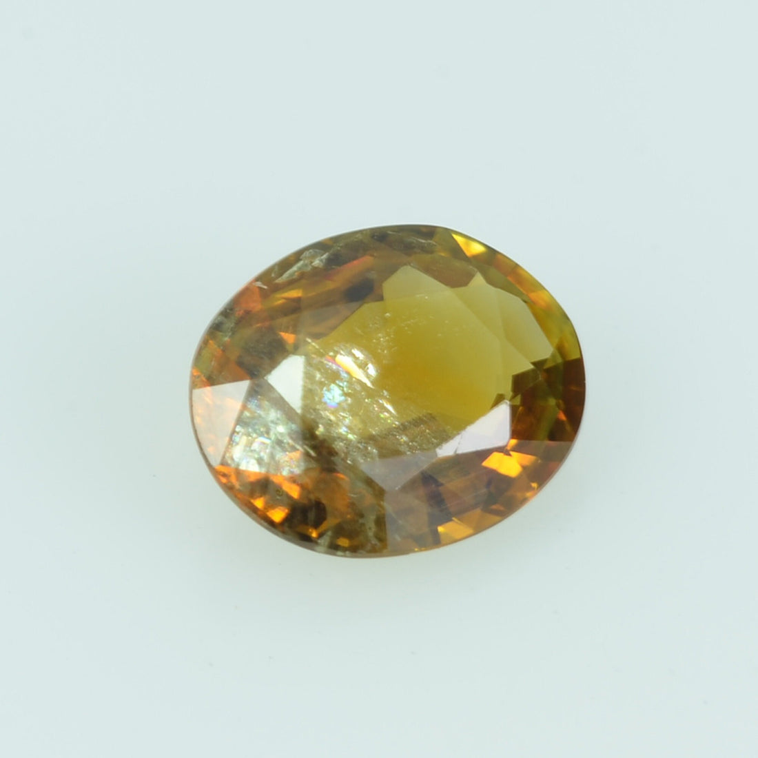 0.57 Cts Natural Yellow Sapphire Loose Gemstone Oval Cut