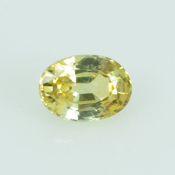 0.60 Cts Natural Yellow Sapphire Loose Gemstone Oval Cut