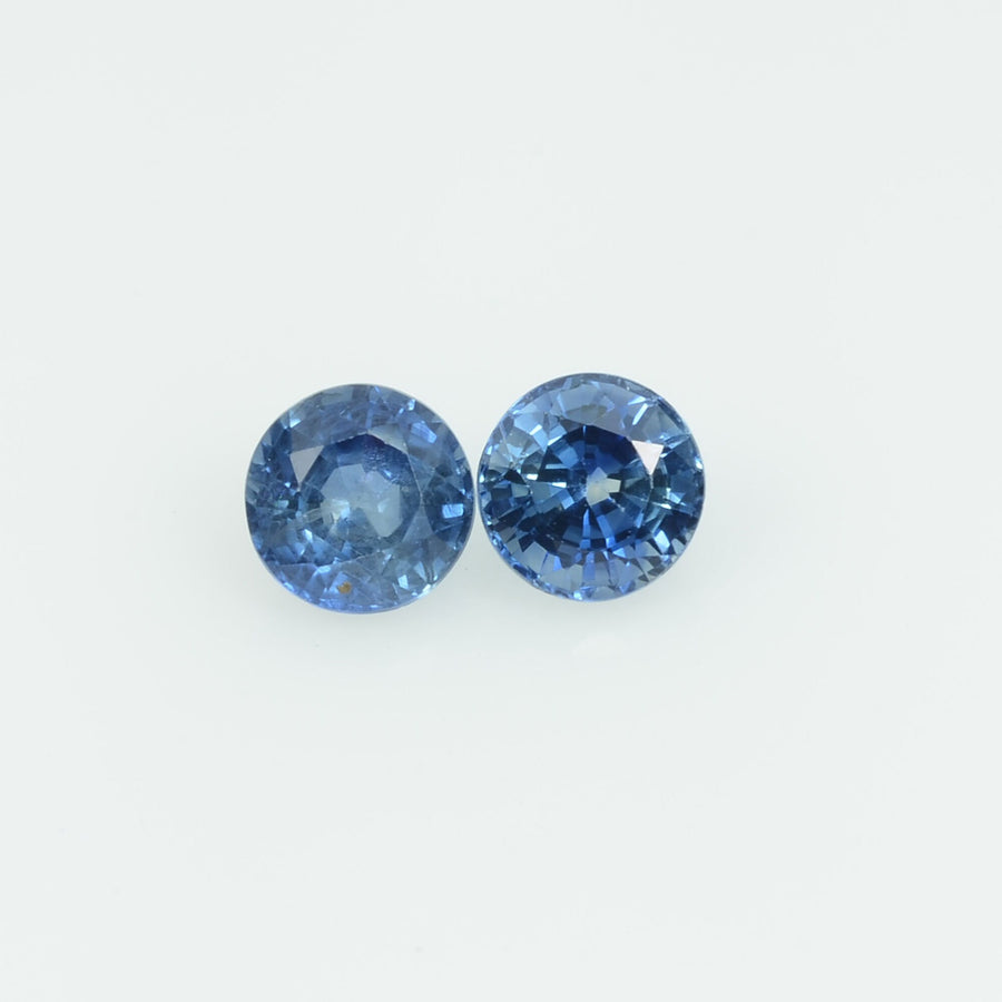 4 mm Natural Blue Sapphire Loose Gemstone Round Cut