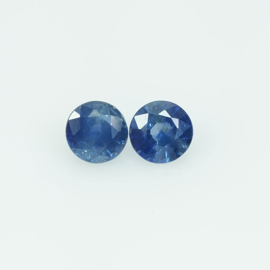 4 mm Natural Blue Sapphire Loose Gemstone Round Cut