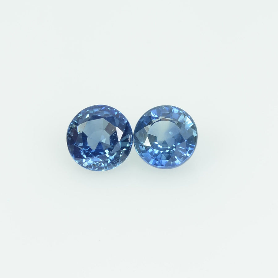 4 mm Natural Blue Sapphire Loose Gemstone Round Cut