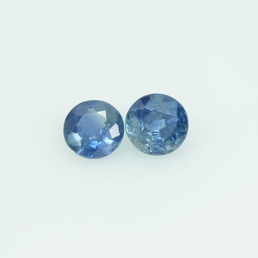 4 mm Natural Blue Sapphire Loose Gemstone Round Cut