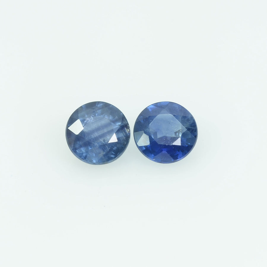 4 mm Natural Blue Sapphire Loose Gemstone Round Cut