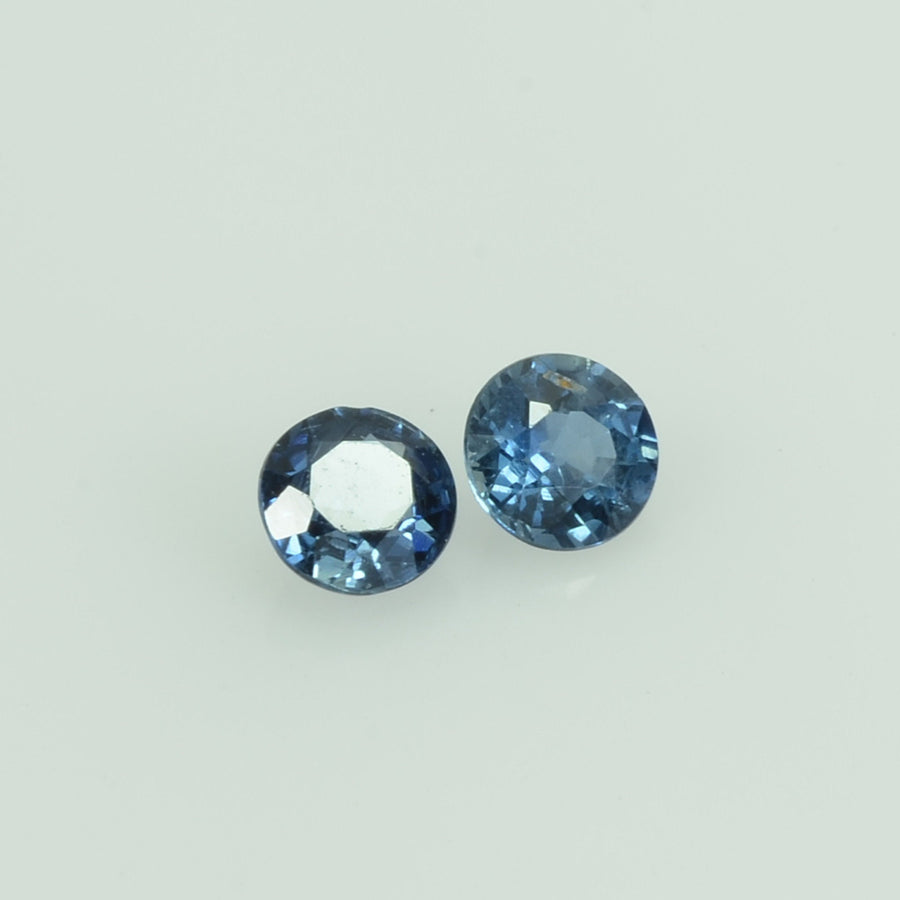 3.3-3.4 mm Natural Blue Sapphire Loose Gemstone Round Cut