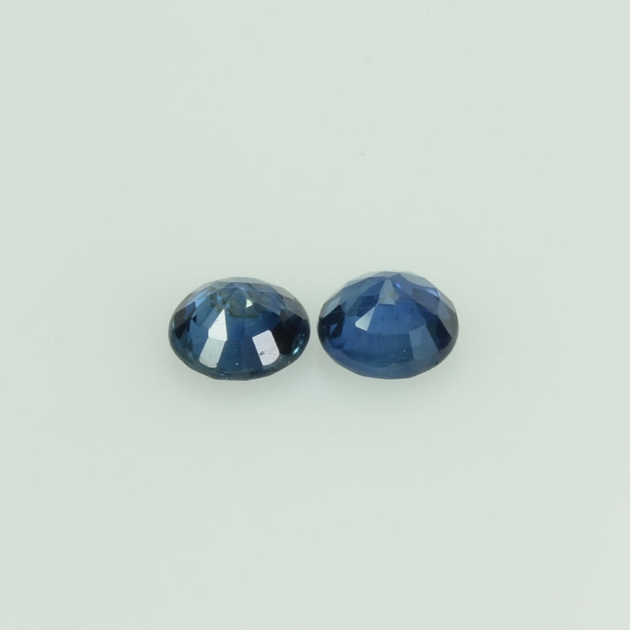 3.3-3.4 mm Natural Blue Sapphire Loose Gemstone Round Cut