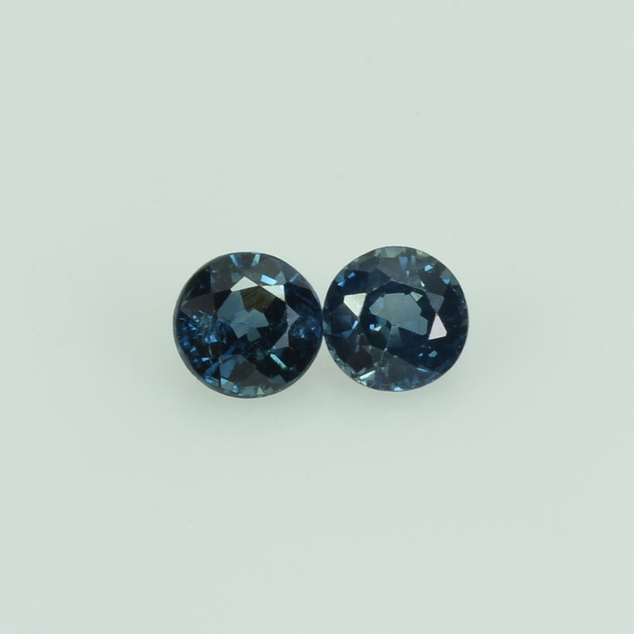 3.5 mm Natural Blue Sapphire Loose Gemstone Round Cut