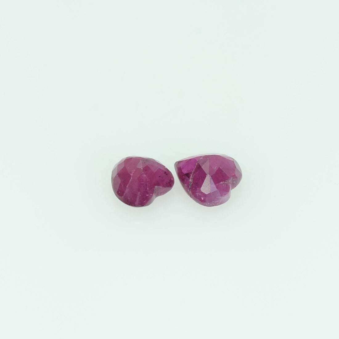 3.5 mm Lot Natural Ruby Loose Gemstone Heart Cut