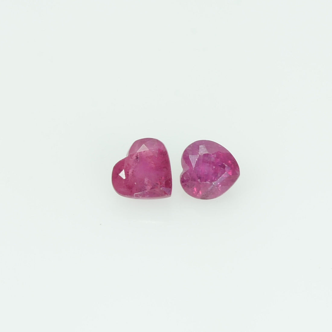 3.25 mm Lot Natural Ruby Loose Gemstone Heart Cut