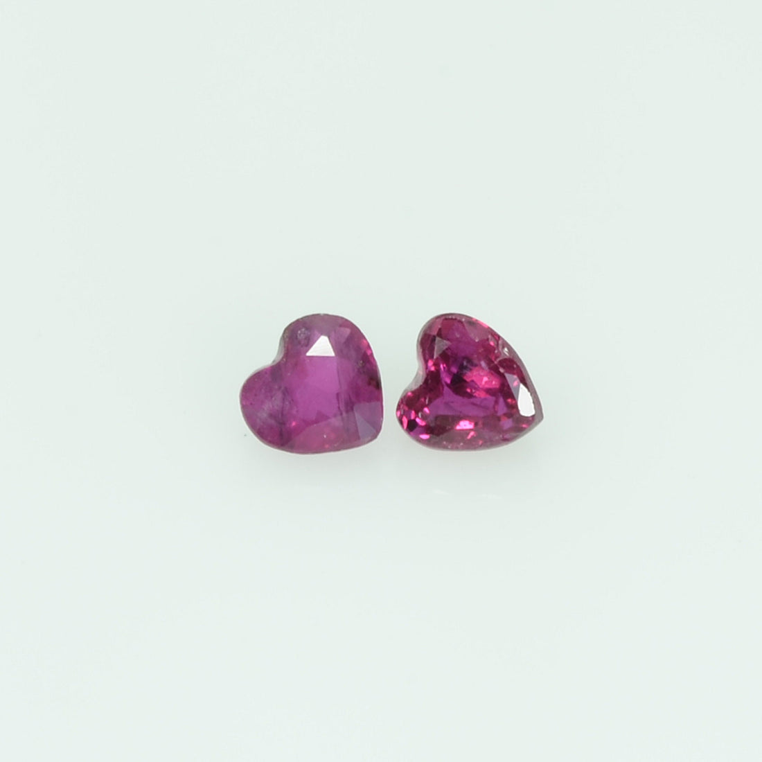 3.25 mm Lot Natural Ruby Loose Gemstone Heart Cut