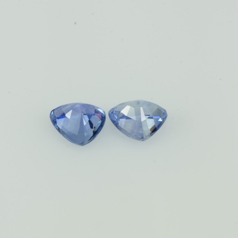 0.56 - 0.76 cts Natural Blue Sapphire Loose Gemstone Trillion Cut Pair