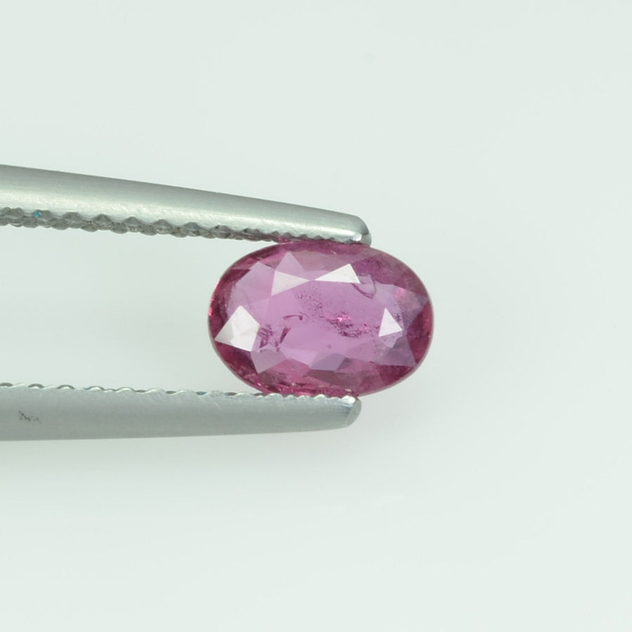 0.55 cts Natural Thai Ruby Loose Gemstone Oval Cut