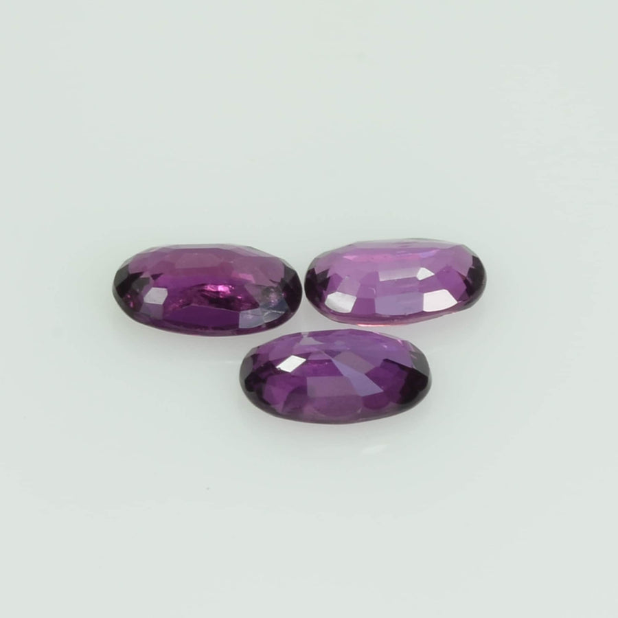 5.5x3.5 Natural Thai Ruby Loose Gemstone Oval Cut