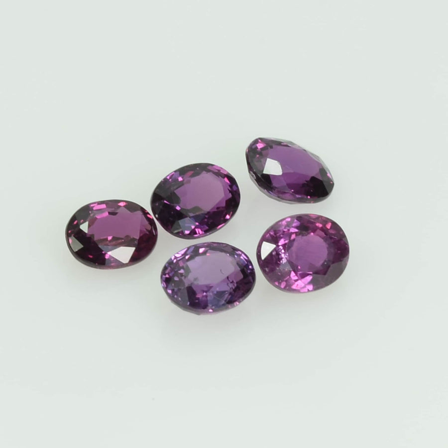 4x3 mm Natural Thai Ruby Loose Gemstone Oval Cut