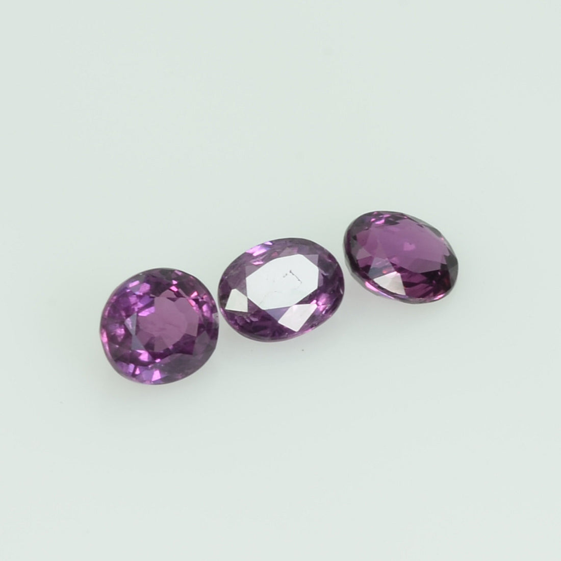 4x3.5 mm Lot Natural Thai Ruby Loose Gemstone Oval Cut
