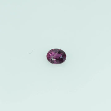 0.14 cts Natural Thai Ruby Loose Gemstone Oval Cut