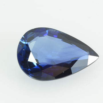 0.93 Cts Natural Blue Sapphire Loose Gemstone Pear Cut