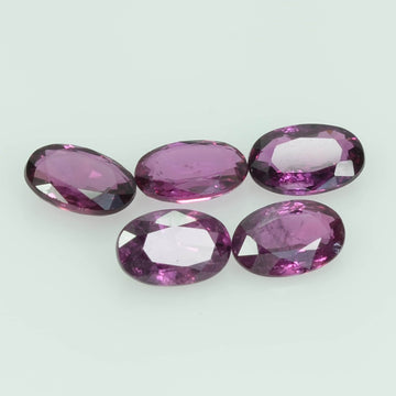 5.5x3.5 mm Natural Thai Ruby Loose Gemstone Oval Cut