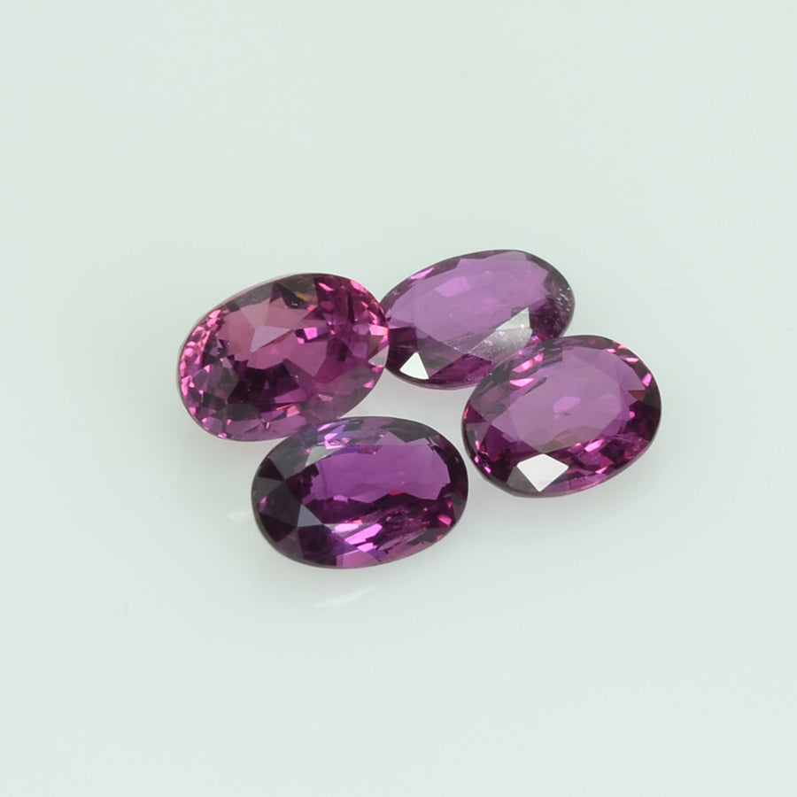 5x3.5 mm Natural Thai Ruby Loose Gemstone Oval Cut