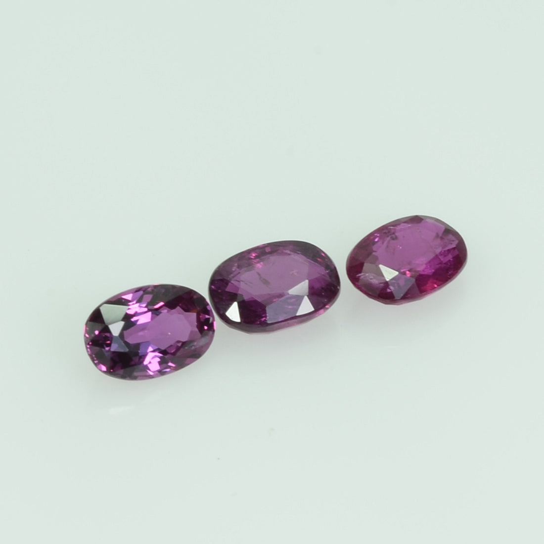 4.5x3 mm Lot Natural Thai Ruby Loose Gemstone Oval Cut