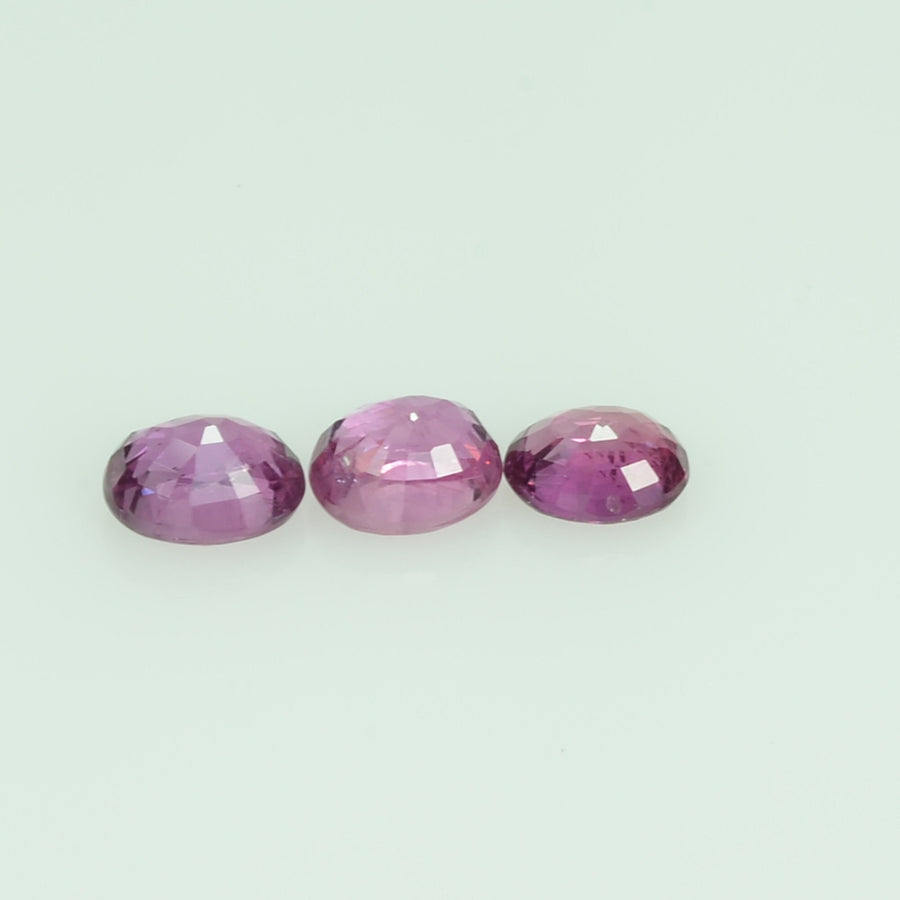 4x3 Natural Thai Ruby Loose Gemstone Oval Cut