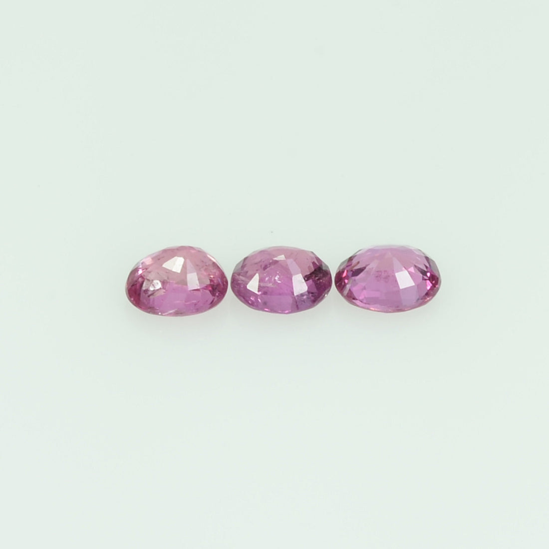3.5x3 mm Lot Natural Thai Ruby Loose Gemstone Oval Cut