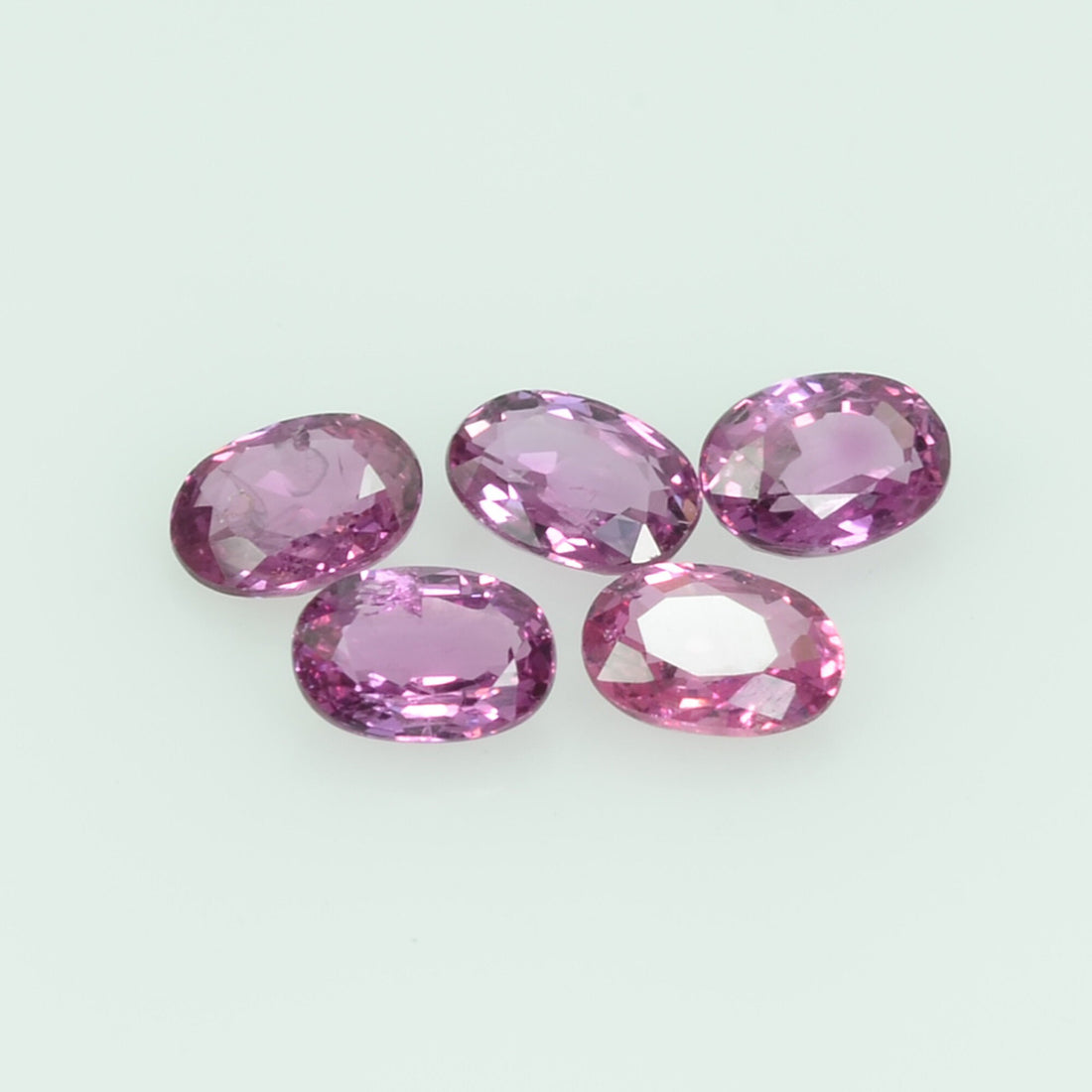 4.5x3 mm Lot Natural Thai Ruby Loose Gemstone Oval Cut