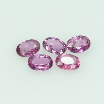 4.5x3 mm Lot Natural Thai Ruby Loose Gemstone Oval Cut