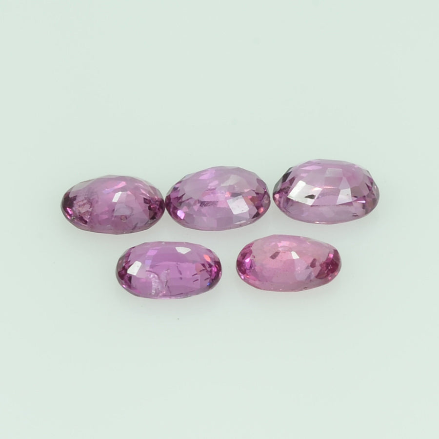 4.5x3 mm Lot Natural Thai Ruby Loose Gemstone Oval Cut