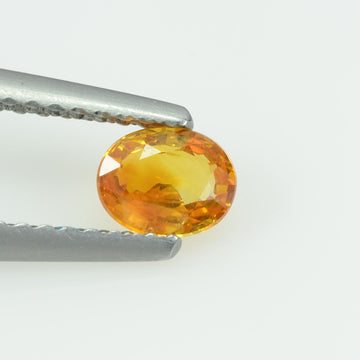 0.45 Cts Natural Yellow Sapphire Loose Gemstone Oval Cut