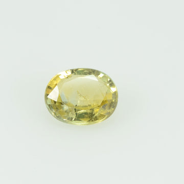0.46 Cts Natural Yellow Sapphire Loose Gemstone Oval Cut