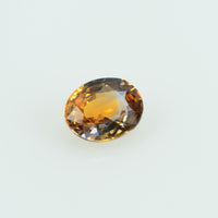 0.42 cts Natural Orange Sapphire Loose Gemstone Oval Cut