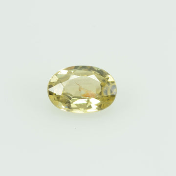0.43 Cts Natural Yellow Sapphire Loose Gemstone Oval Cut