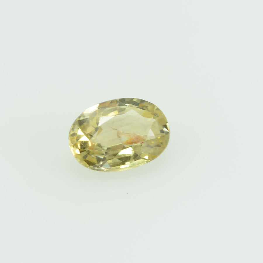 0.39 Cts Natural Yellow Sapphire Loose Gemstone Oval Cut