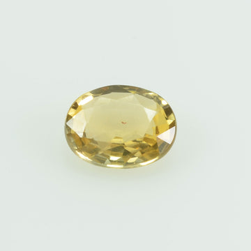 0.64 Cts Natural Yellow Sapphire Loose Gemstone Oval Cut