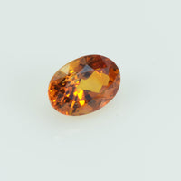 0.64 cts Natural Orange Sapphire Loose Gemstone Oval Cut